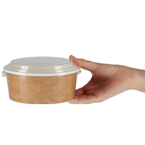  HorecaTraders food containers with lid recyclable 700ml (150 pieces) 