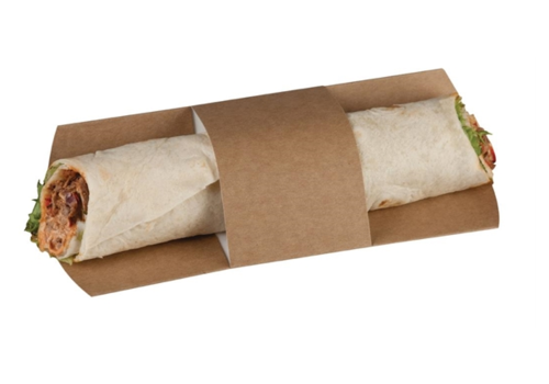  HorecaTraders Coupes à tortillas biodégradables | 1000 pièces | 10,3 x 22,5 cm 