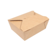 HorecaTraders Food containers | Degradable | Cardboard | 500 pcs. | 1.3L | 12x15.2x6.4cm