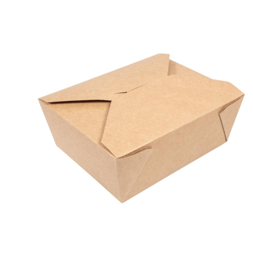  HorecaTraders Food containers | Degradable | Cardboard | 500 pcs. | 1.3L | 12x15.2x6.4cm 