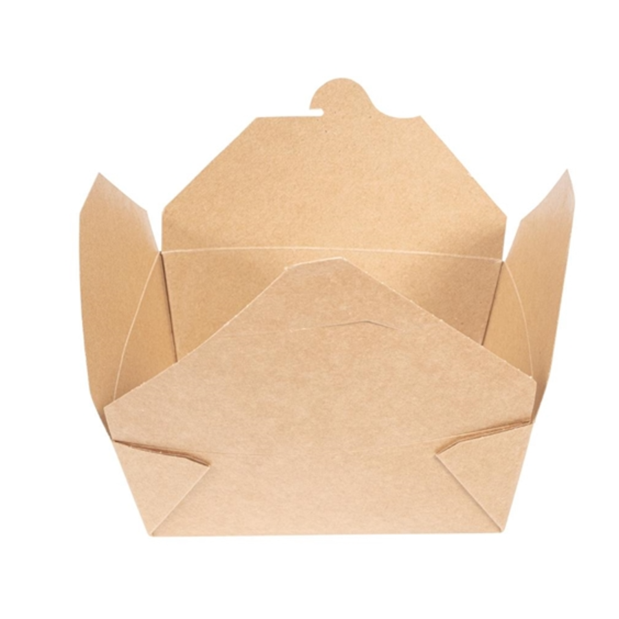 Bols de nourriture | Biodégradable | carton | 500 pièces | 1,3 L | 12 x 15,2 x 6,4 cm