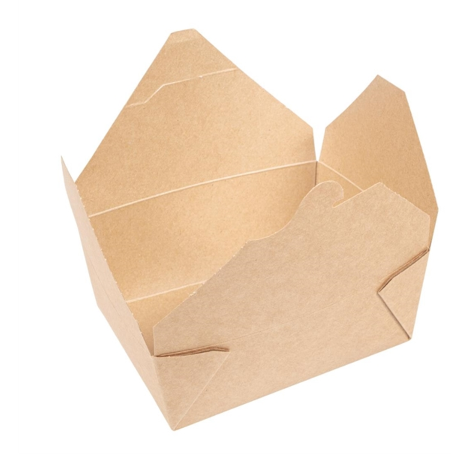 Bols de nourriture | Biodégradable | carton | 500 pièces | 1,3 L | 12 x 15,2 x 6,4 cm