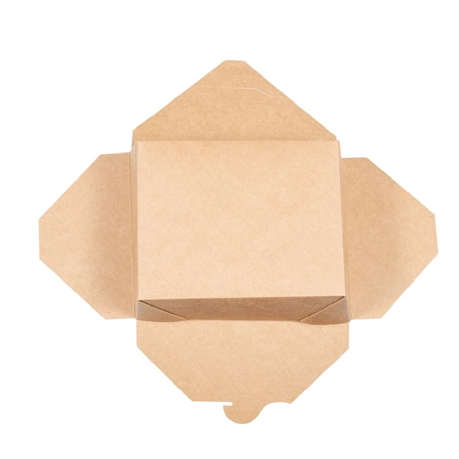 Food containers | Degradable | Cardboard | 500 pcs. | 1.3L | 12x15.2x6.4cm