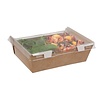 HorecaTraders Food containers | With lid | Recyclable | 910ml | 200 pcs. | 5.2 x 16 x 12.7 cm