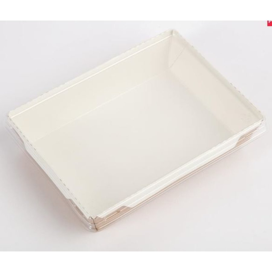 Bols de nourriture | Avec couvercle | Recyclable | 1000 ml | 14 x 19 x 4,5 cm