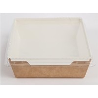 Bols de nourriture | Avec couvercle | Recyclable | 1000 ml | 14 x 19 x 4,5 cm