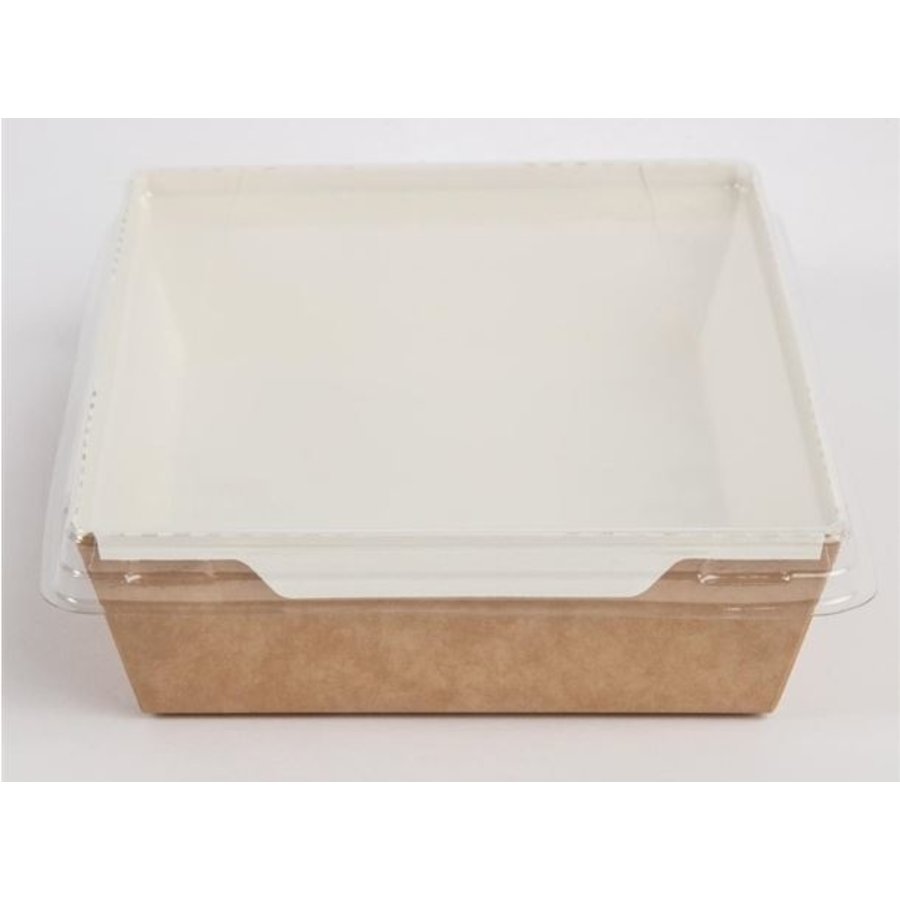 Bols de nourriture | Avec couvercle | Recyclable | 1000 ml | 14 x 19 x 4,5 cm