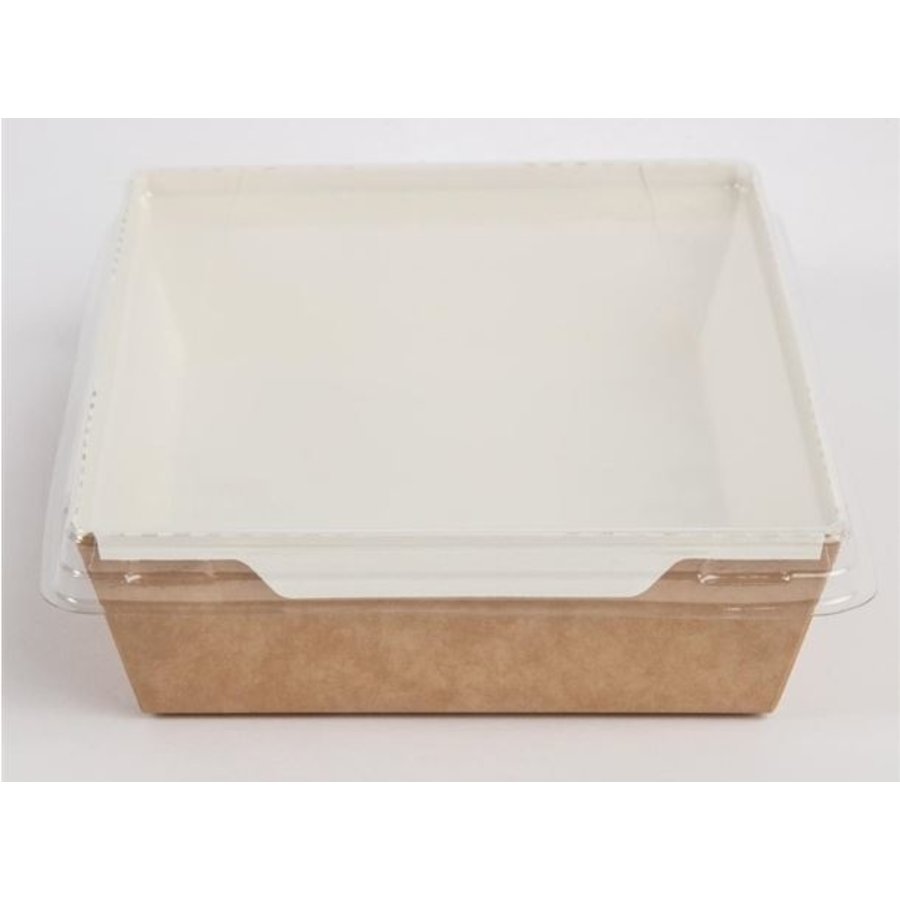 Food containers | With Lid | Recyclable | 1000ml | 14x19x4.5cm