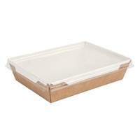 Food containers | With Lid | Recyclable | 1000ml | 14x19x4.5cm