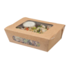 HorecaTraders Salad bowls | Biodegradable | 825ml | 250 pieces | Insert closure | 5 x 12 x 16 cm