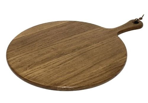 HorecaTraders Planche à découper | Bois | rond | Ø35,5 cm 