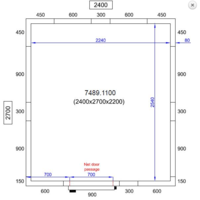 Cooling room | 0/+5°C | 240x270x220cm