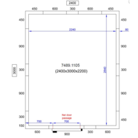 Cooling room | 0/+5°C | 240x300x220cm