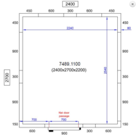 Cooling room | -20/-10°C | 270x210x220cm