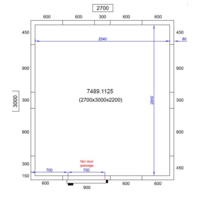 Cold room 0/+5 | 270 x 300 x 220 cm