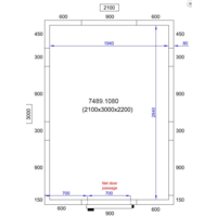 Chambre froide | -20/-10°C | 210 x 300 x 220 cm