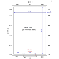 Koelcel | -20/-10°C | 210 x 300 x 220 cm