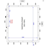 Freezer cell | -20/-10°C | 240 x 210 x 220 cm