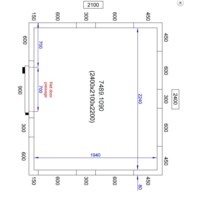 Vriescel | -20/-10°C | 240 x 210 x 220 cm