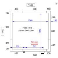 Freezer cell | -20/-10°C | 150 x 150 x 220 cm