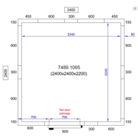 Freezer cell | -20/-10°C | 240 x 240 x 220 cm
