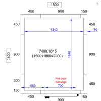 Freezer cell | -20/-10°C | 150 x 180 x 220 cm