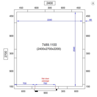 Freezer cell | -20/-10°C | 240 x 270 x 220 cm