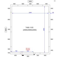 Freezer cell 240X300X220 CM | -10/-20 °C