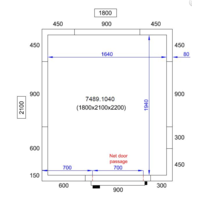 Freezer cell 180X210X220 CM | -10/-20 °C
