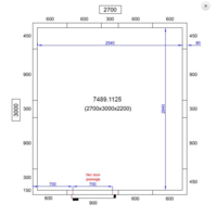 Freezer cell 270X300X220 CM | -10/-20 °C