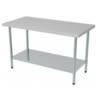 Combisteel Combisteel Edelstahl-Arbeitstisch mit unterem Regal 700X700X850