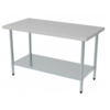 Combisteel Combisteel stainless steel work table with bottom shelf 700X700X850
