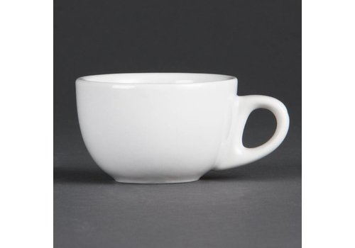  Olympia Espressotasse Weißes Porzellan 8,5cl | 12 Stück 