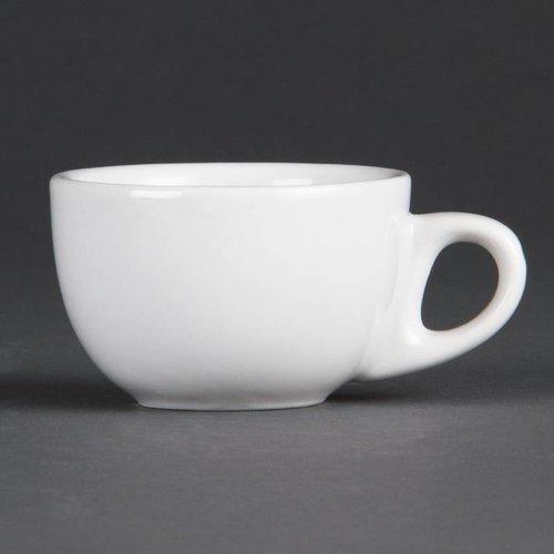  Olympia Espressotasse Weißes Porzellan 8,5cl | 12 Stück 