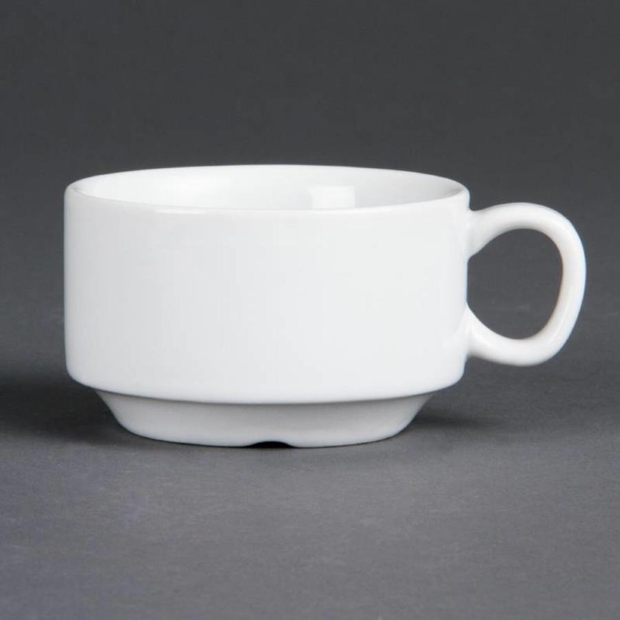 White Porcelain Espresso Cups 8.5 cl | 12 pieces