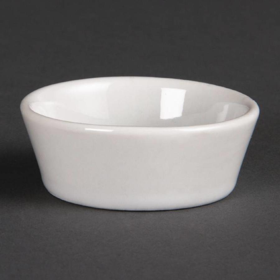 Bols en porcelaine blanche 5 cm | 12 pièces