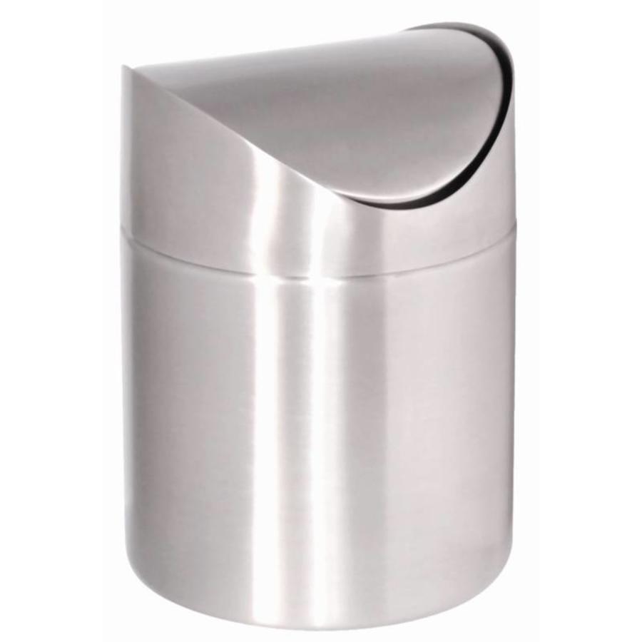 Stainless steel waste bin 17(h) x 12(Ø) cm