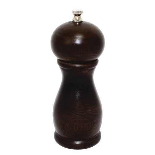  HorecaTraders Wooden Pepper / Salt mill | 15 cm 