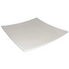 HorecaTraders Melamine Curved Square Plate White | 31x31cm