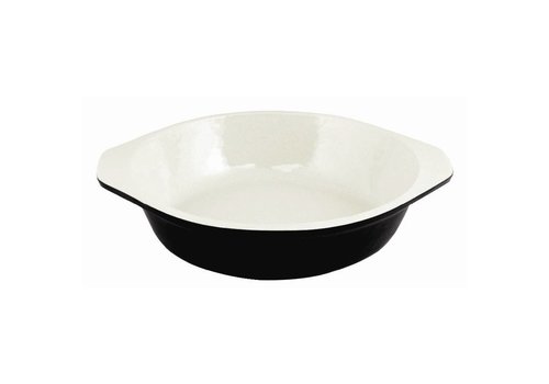  Vogue Plat à gratin rond, noir 400 ml 