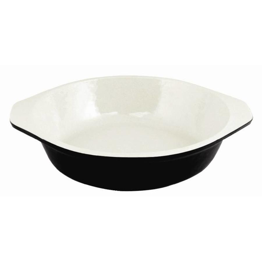 Gratineer Schaal Rond, Zwart 400 ml