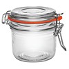 Glass preserving jar / storage jar with swing top, 200 ml (6 pieces)