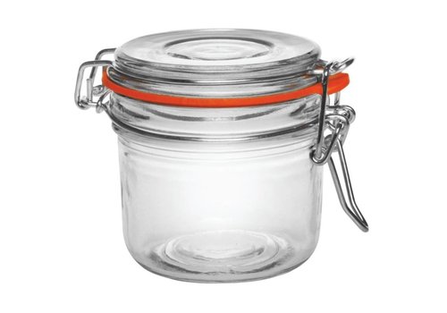  Vogue Glass preserving jar / storage jar with swing top, 200 ml (6 pieces) 