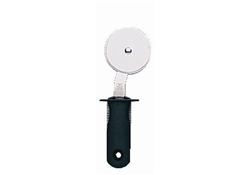  HorecaTraders Poignée de roulette à pizza noire | 7,5 cm 