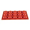 HorecaTraders Moules à gâteaux en silicone | 15 demi-sphères