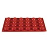 HorecaTraders Silicone baking molds red | 24 shapes