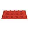 HorecaTraders Moules à gâteaux en silicone rouge | 15 formes