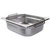 Vogue Stainless steel GN 1/2 with handles, 100 mm (6.2 Ltr.)