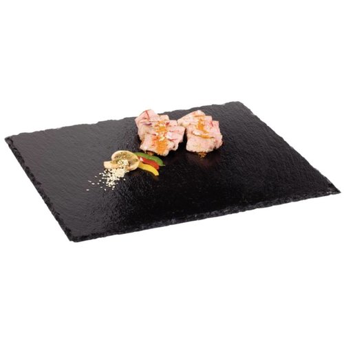  HorecaTraders Assiette de service en ardoise GN 1/2 