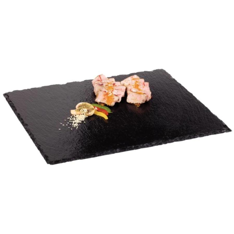 Assiette de service en ardoise GN 1/2